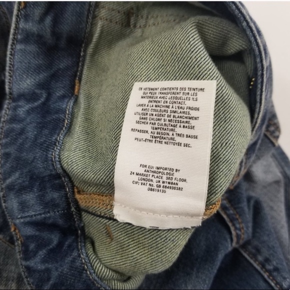 Anthro Pilcro Utility Wide Leg High Rise Jeans - Picture 5 of 5